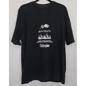 Civil Regime‎ Mens XXL T-Shirt Roses From Concrete Fire Graphic Tee Streetwear